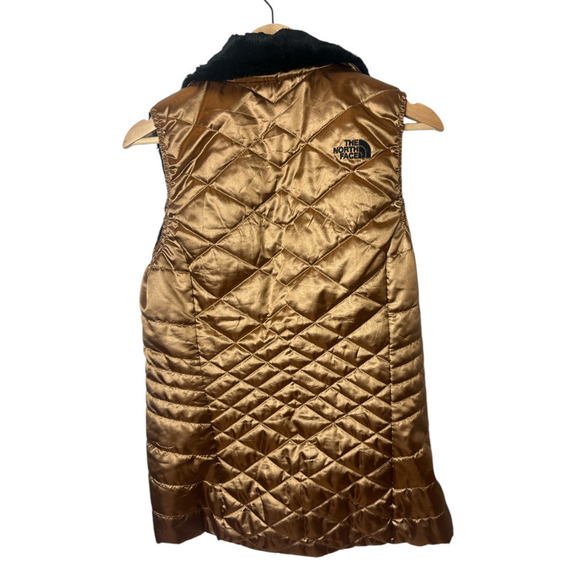 The North Face Gold and Black Reversible Vest - Picture 3 of 8